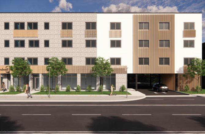 Creekside exterior rendering front