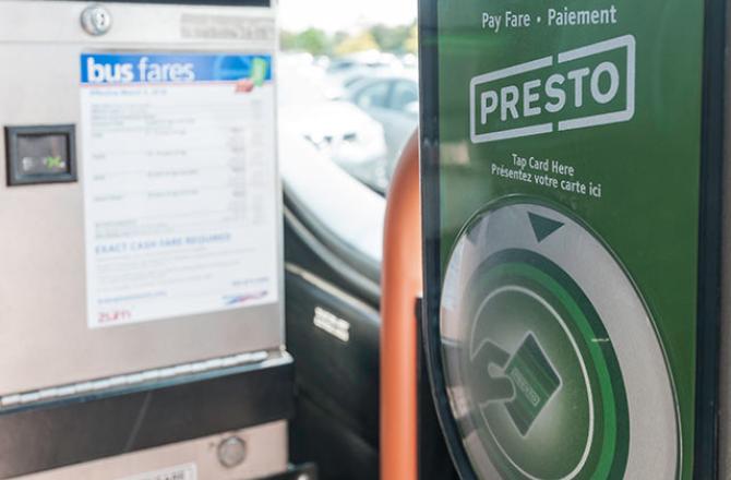 public transit presto sign