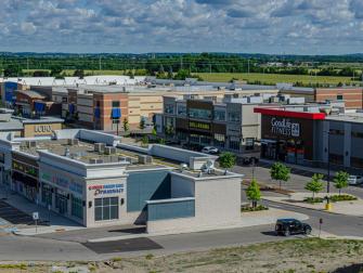 Steps to SmartCentres shopping plaza.