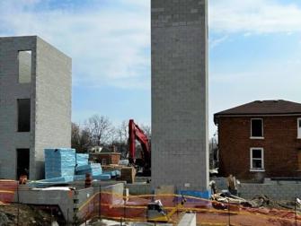 March 2023 construction. Photo credit: Indwell.