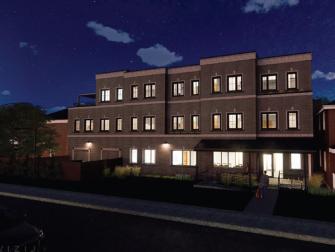 External rendering of project in Streetsville, Mississauga.