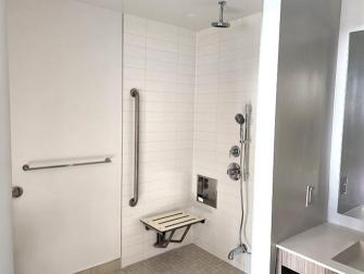 Accessible washroom in unit.