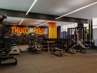 Gym at 40 Lagerfeld Drive, Brampton.