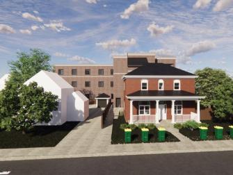 sample illustration of Cornerstone Suites exterior
