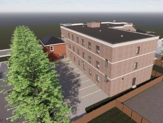 sample illustration display of the Cornerstone Suite exterior