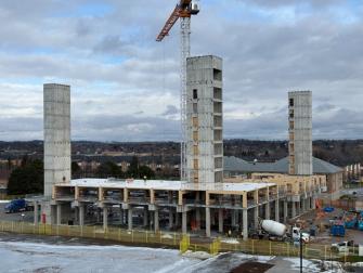 December 2025 construction progress aerial view