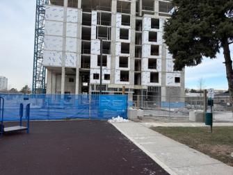 January 2026 construction progress exterior ground floor