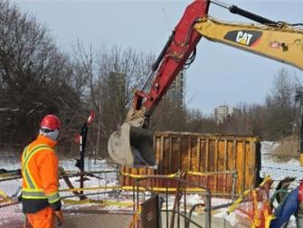 Crews continue to make progress despite snow and cold temps.