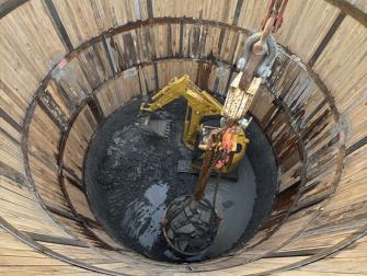 View looking into our tunnel access point on Pine Avenue South