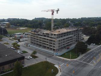Road view of October 2026 construction.