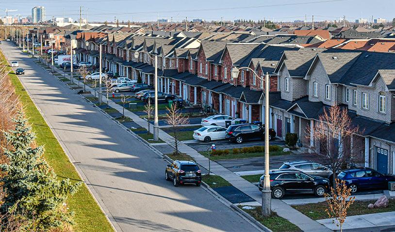 A photo of a Brampton neighbourhood