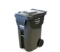 Large Garbage Bin360 L, 95 gal. Holds 4-5 bags of garbage.Height: 119 cm (3 ft 11 in)Depth: 89 cm (2 ft 11 in)Width: 69 cm (2 ft 3 in)