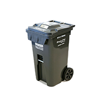 Medium Garbage Bin240 L, 64 gal. Holds 3-4 bags of garbage.Height: 112 cm (3 ft 8 in)Depth: 71 cm (2 ft 4 in)Width: 64 cm (2 ft 1 in)