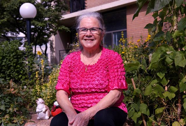 ElviraCommunity gardener and Peel Living resident Elvira takes pride in the gardens she tends outside her building.Watch Elvira’s story