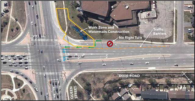 Site 7C – Work compound and traffic impacts on Dixie Road from Hillside Drive to Queen Street East