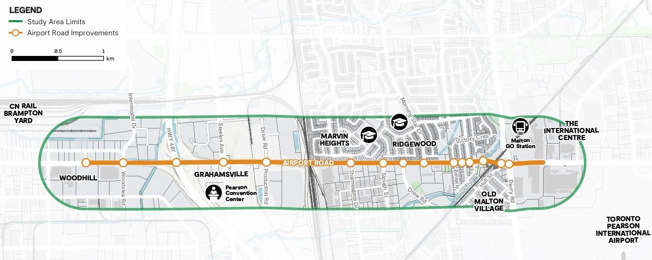 airport corridor map