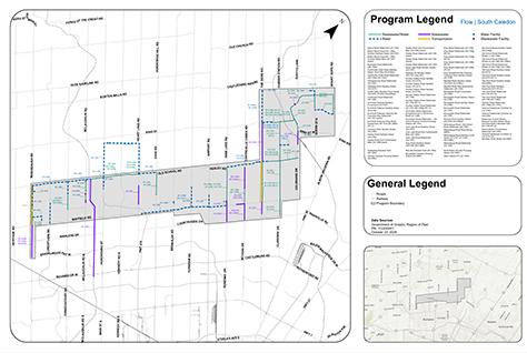 Flow program - South Caledon map